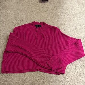 Lulu's Women's Pink cropped Sweater